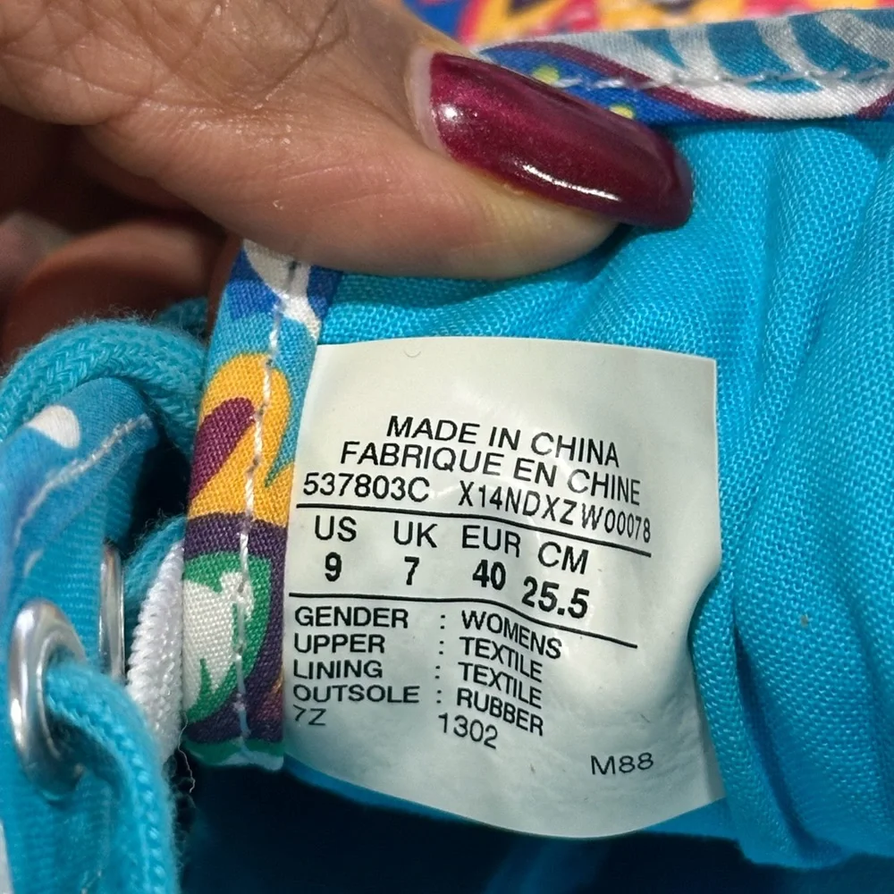 Converse Jack Purcell Women's Floral Paisley Sneakers Size 5.5 - Picture 12 of 12